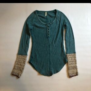 Free people cuff long sleeve thermal